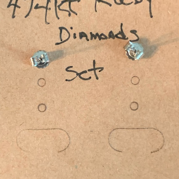 SOLD-Ruby & Diamonds Set - Picture 7 of 7